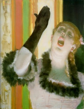 手袋をした歌手 印象派バレエダンサー エドガー・ドガ Oil Paintings